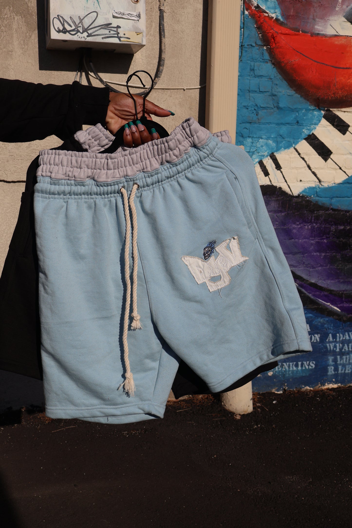 DYV SHORTS - LIGHT BLUE
