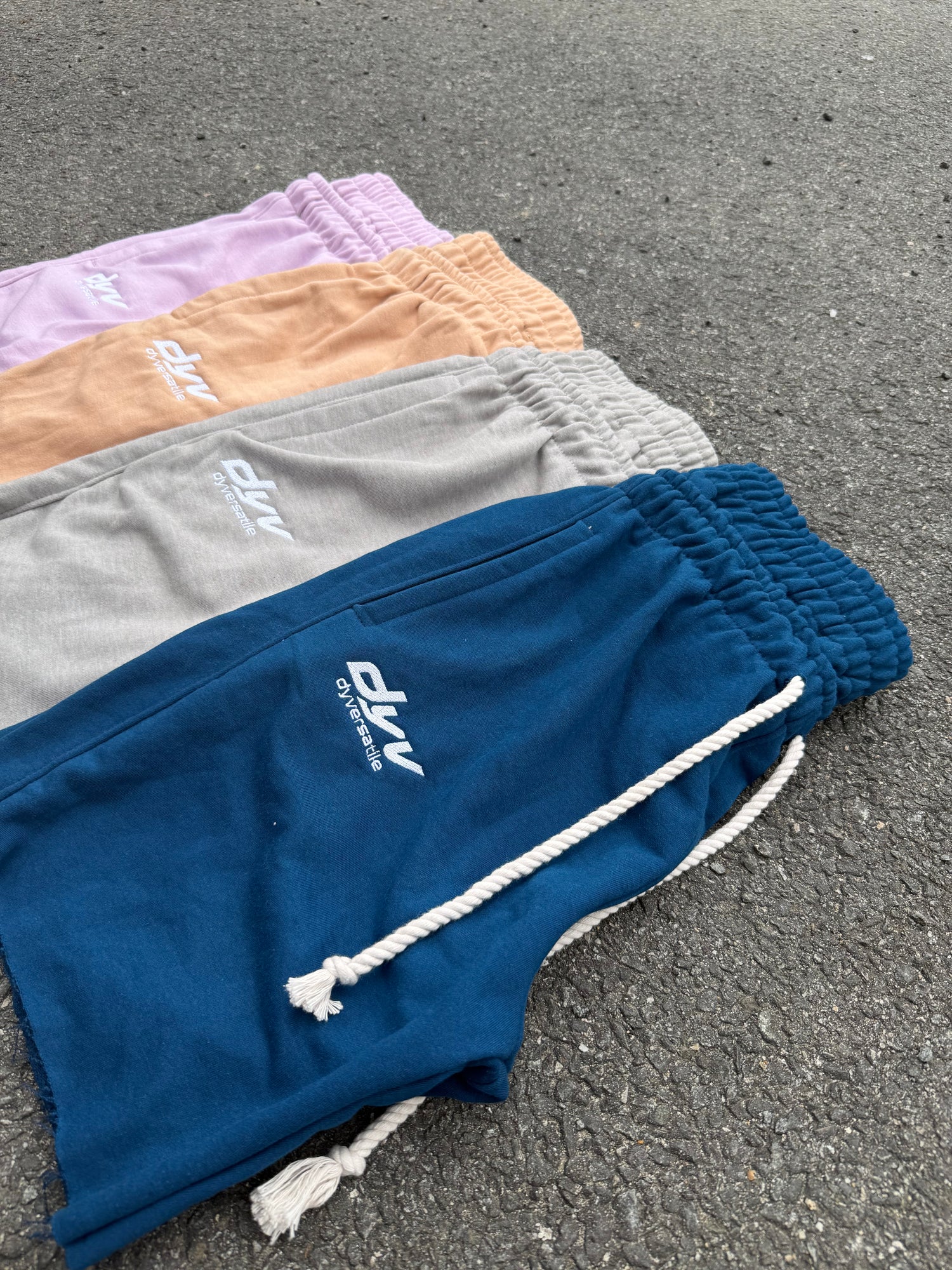 DYV DOUBLE WAIST SHORTS