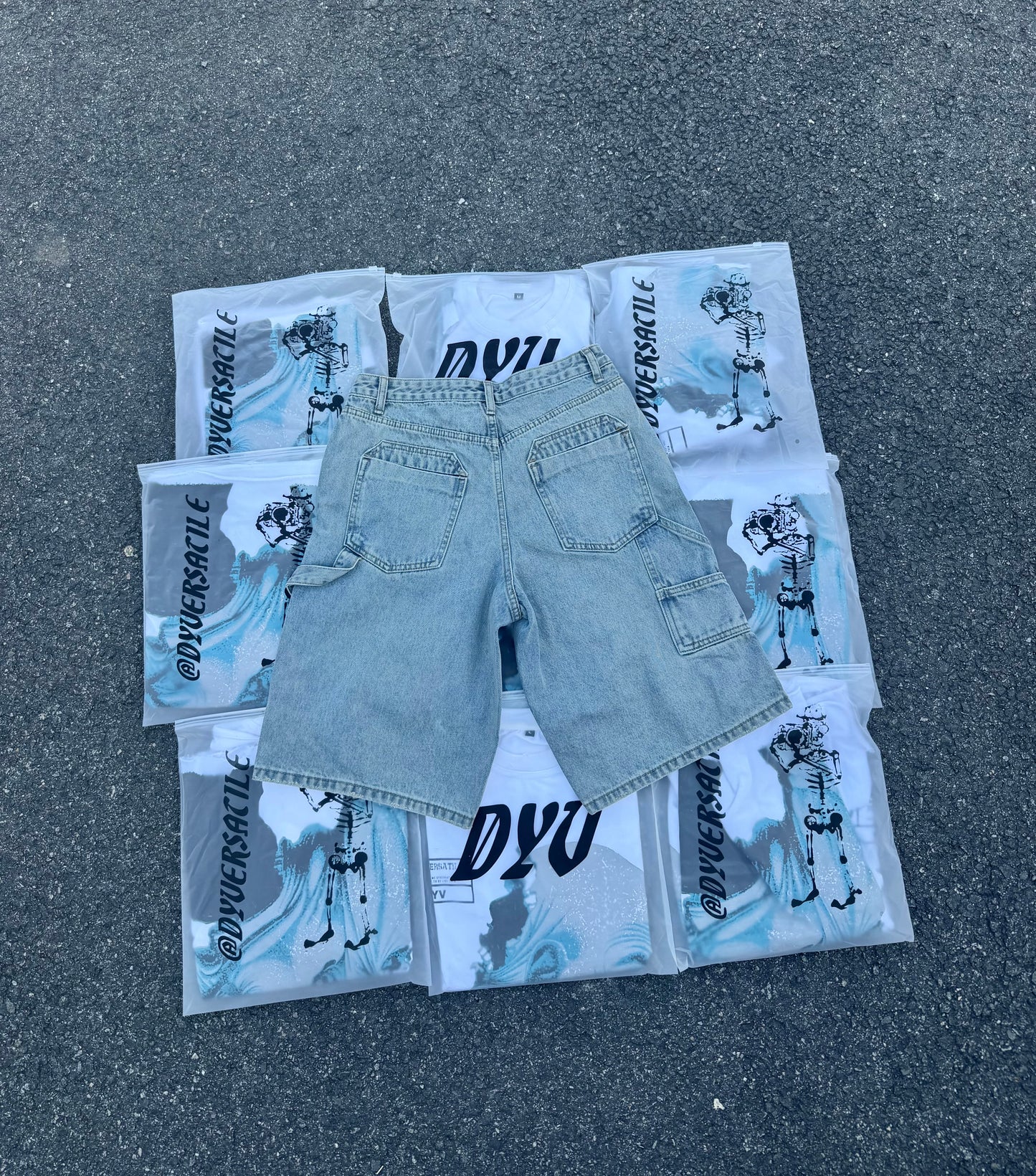 DYV DENIM SHORTS - LIGHT WASH