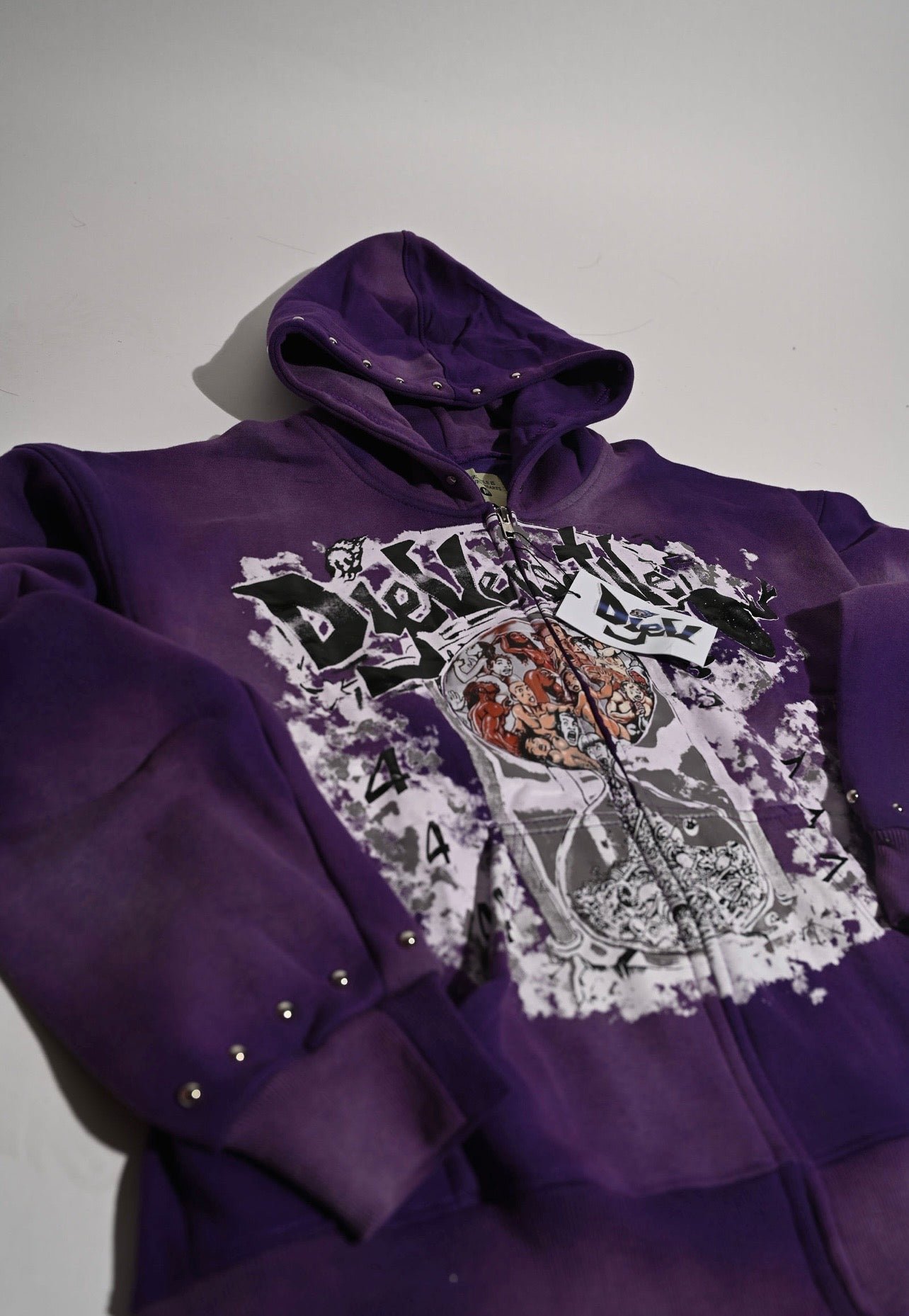 DYV STUD ZIP UP - PURPLE