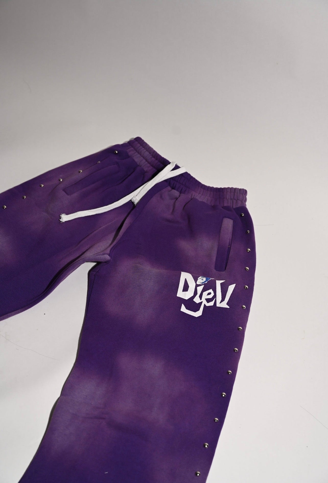 DYV STUD SWEATPANTS - PURPLE