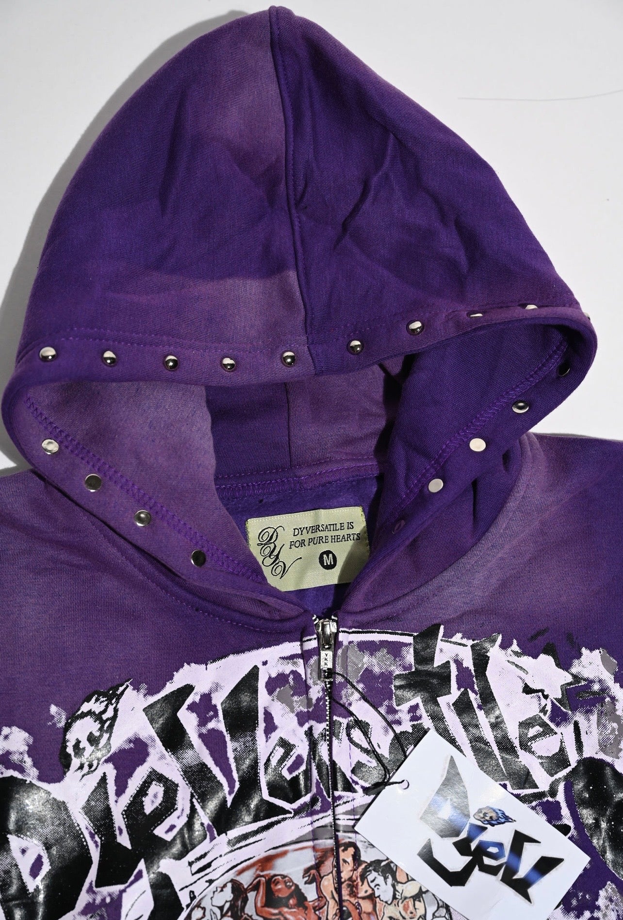 DYV STUD ZIP UP - PURPLE